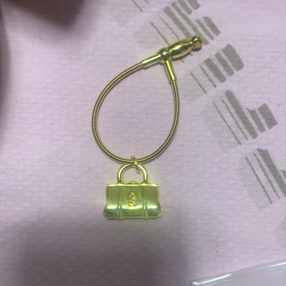 Roberta Di Camerino Gold Purse Charm Keychain - Picture 6 of 6